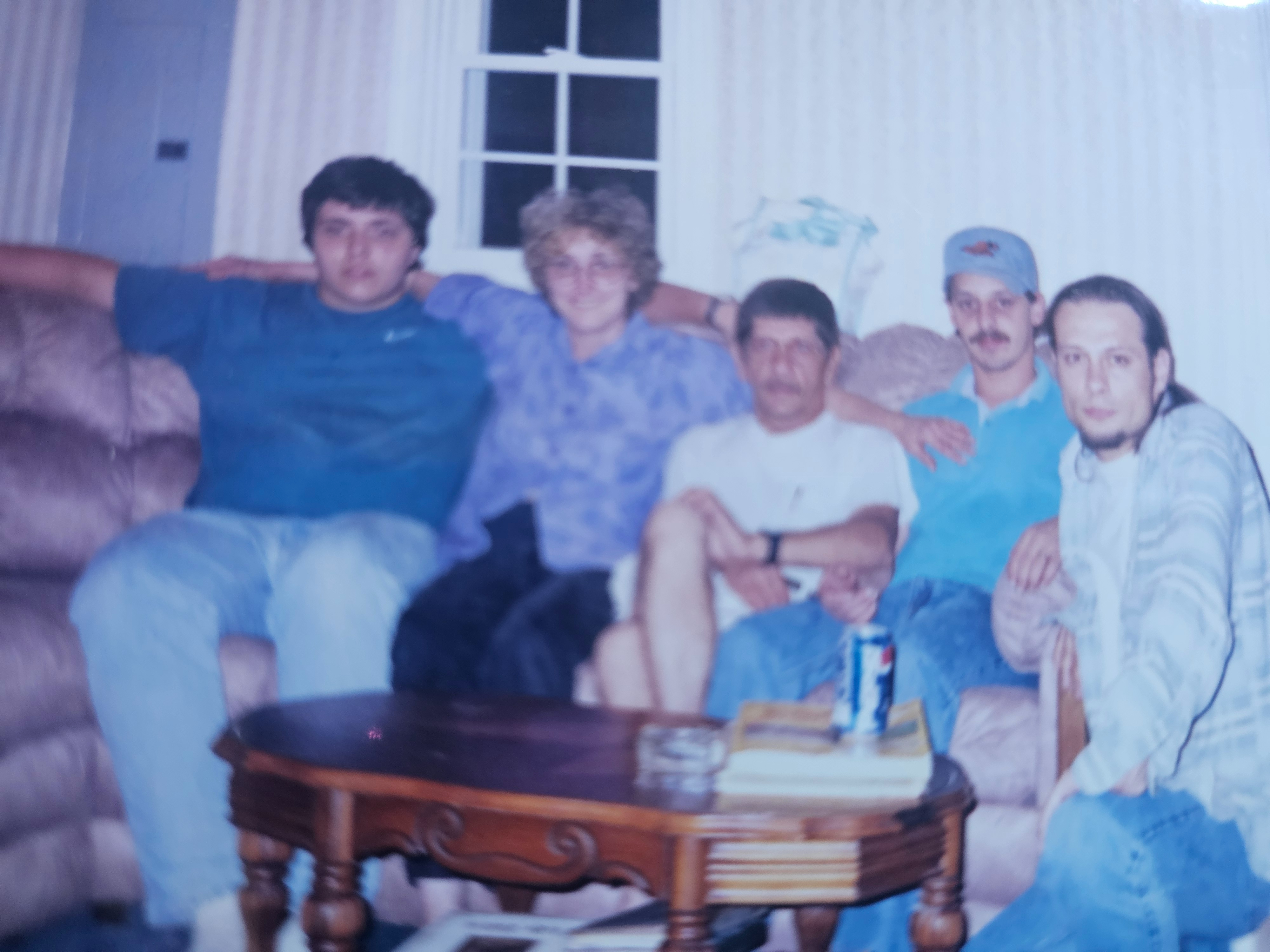 Group on couch with Don and Gary