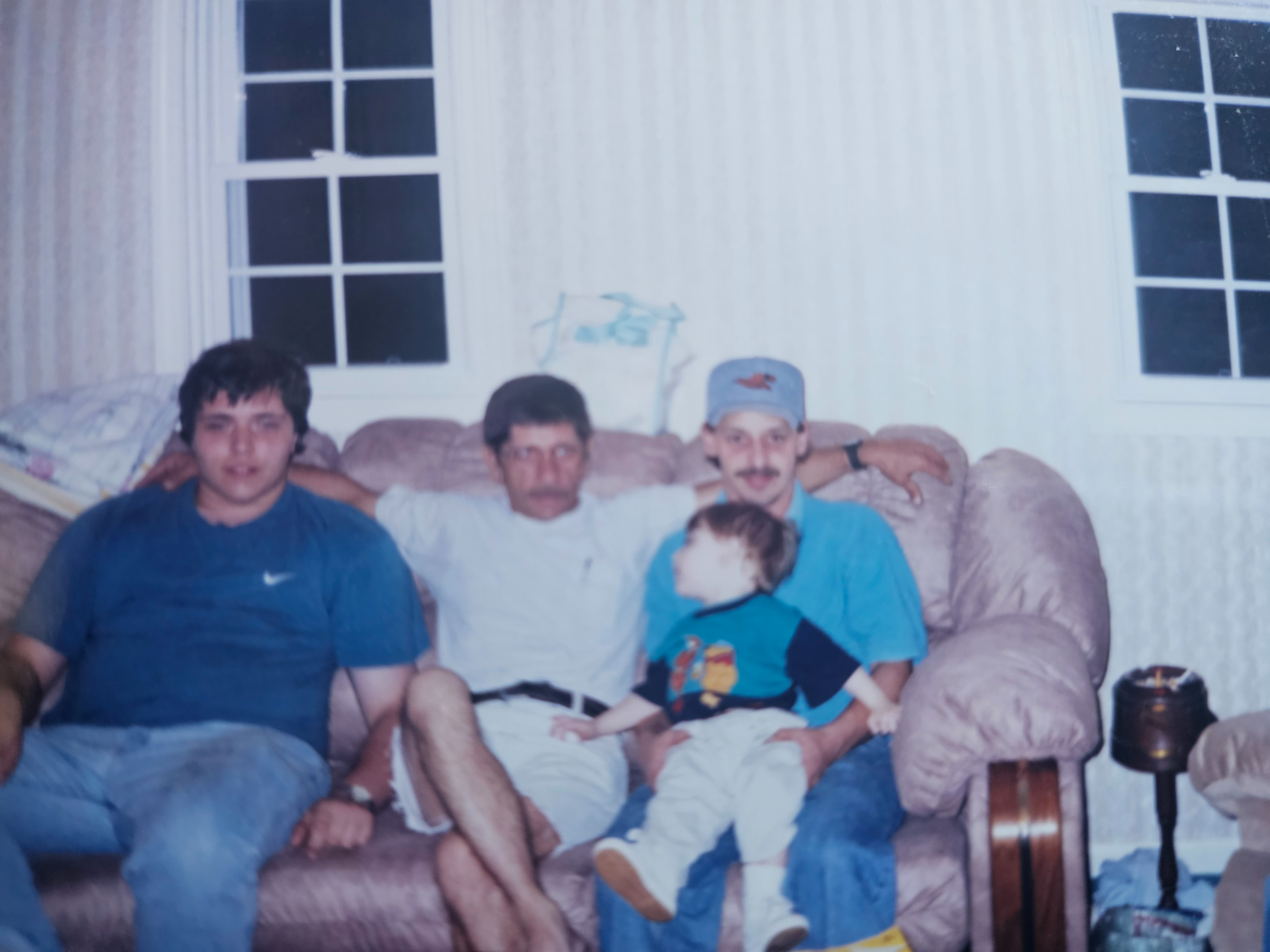 Gary, two men and child